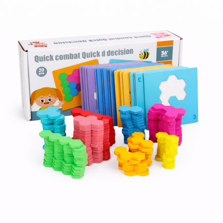 لعبة الأشكال السداسية التعليمية