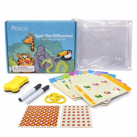 مجموعة اكتشف الفروقات التعليمية القابلة للمسح