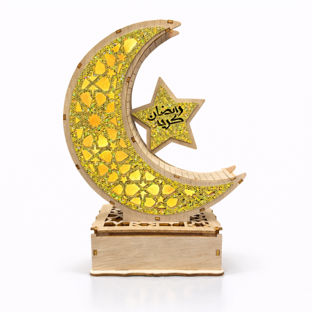 ستاند هلال رمضان خشبي مضيء <br> <span class='text-color-warm'>بيعت كلها</span>
