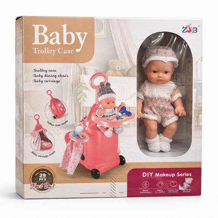 حقيبة عربة الدمية 3 في 1 للأطفال