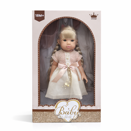 دمية الطفلة الأنيقة السيليكون بشعر مضفّر – Baby So Lovely