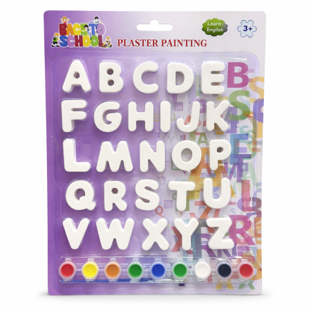 مجموعة تلوين الحروف الإنجليزية من الجبس