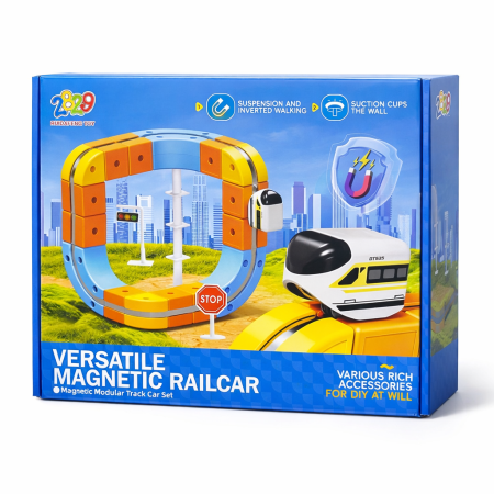 قطار المسار المغناطيسي الذكي (٦٦ قطعة) – Magnetic Rail Car