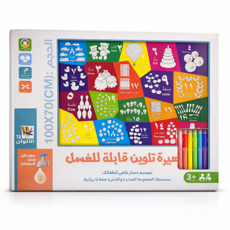 حصيرة التلوين القابلة للغسل (100*70 سم)