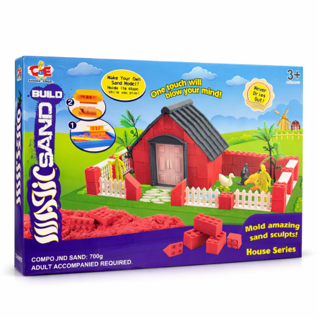 طقم بناء البيت بالرمل السحري – Magic Sand House Set