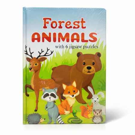 كتاب بازل حيوانات الغابة للأطفال – Forest Animals Puzzle Book