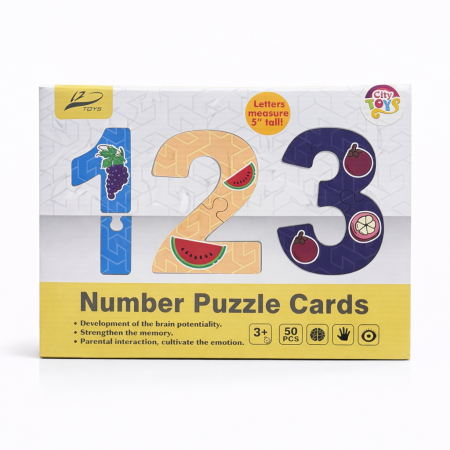 لعبة بازل الأرقام التعليمية للأطفال – Number Puzzle Cards