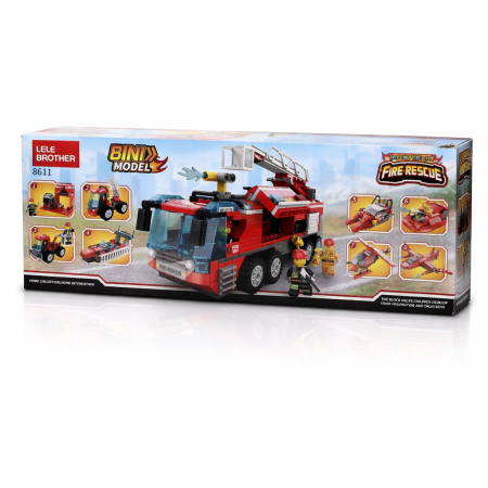 مجموعة تركيب ليجو إطفائية الحريق  ( Defend the city fire rescue )من شركة LELE BROTHER