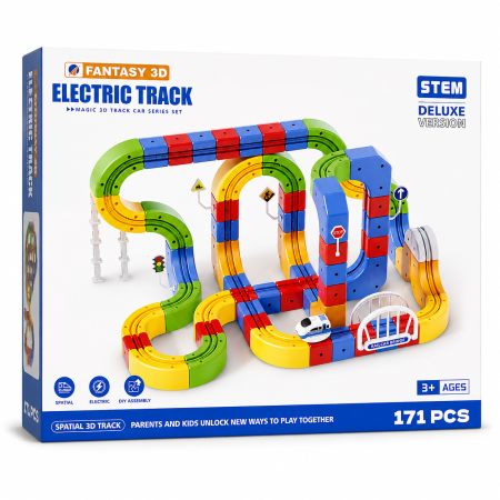 مسار القطار الكهربائي ثلاثي الأبعاد –| Electric Track STEM