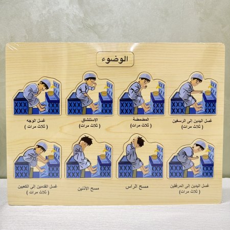 قاعدة الوضوء (بازل خطوات الوضوء)