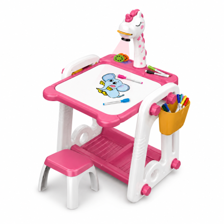 طاولة الرسم التفاعلية 3 في 1 (3-in-1 Projection Painting Learning Table)