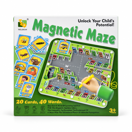 متاهة الأحرف المغناطيسية magnetic maze