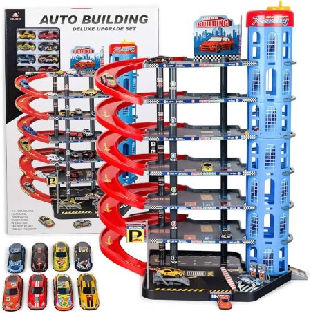 برج السيارات التفاعلي – Auto Building Deluxe Set
