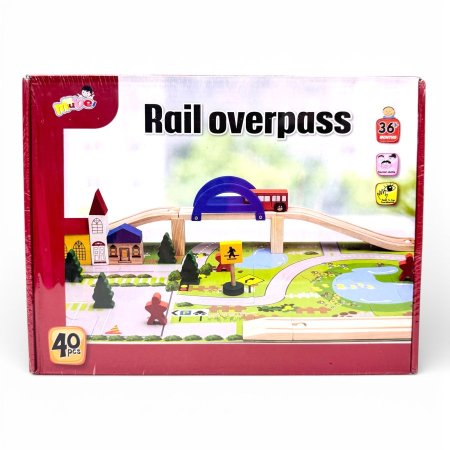 بازل وبناء مسار السيارات الخشبي (Rail Overpass)