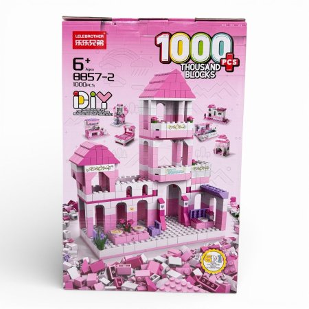 ليجو القصر الوردي (LELEBROTHER) 1000 قطعة