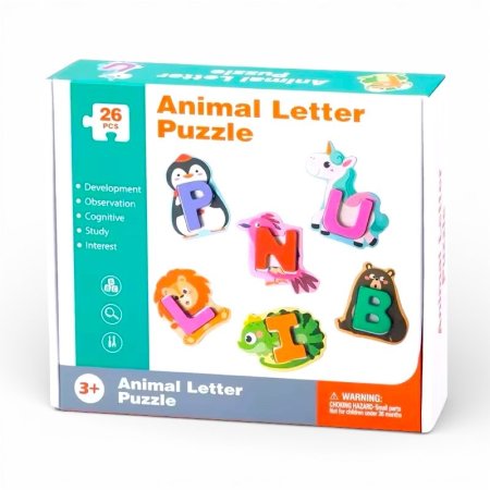 بازل حروف الحيوانات (Animal LetterPuzzle)